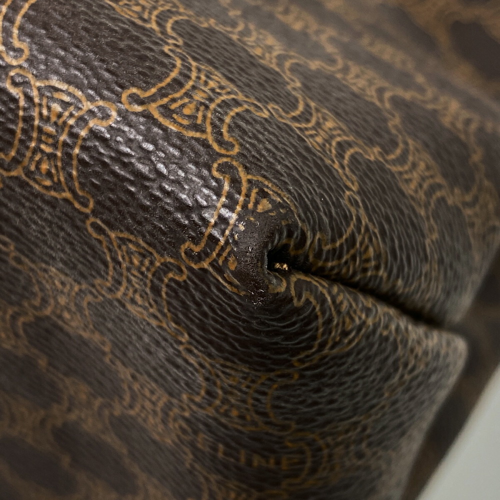 Celine Macadam Pattern Chain Canvas Tote Shoulder… - image 3